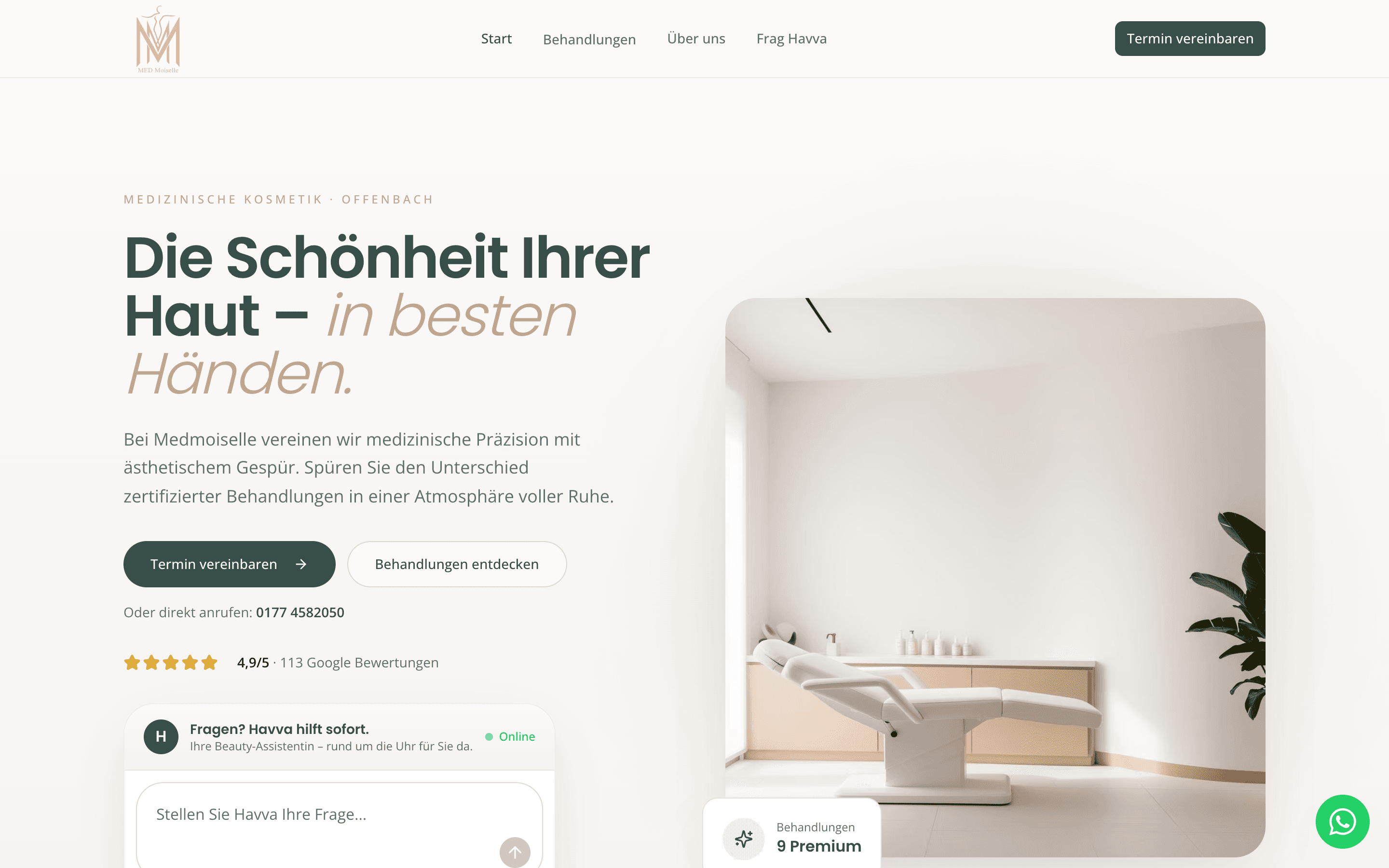 Screenshot von MED-Moiselle