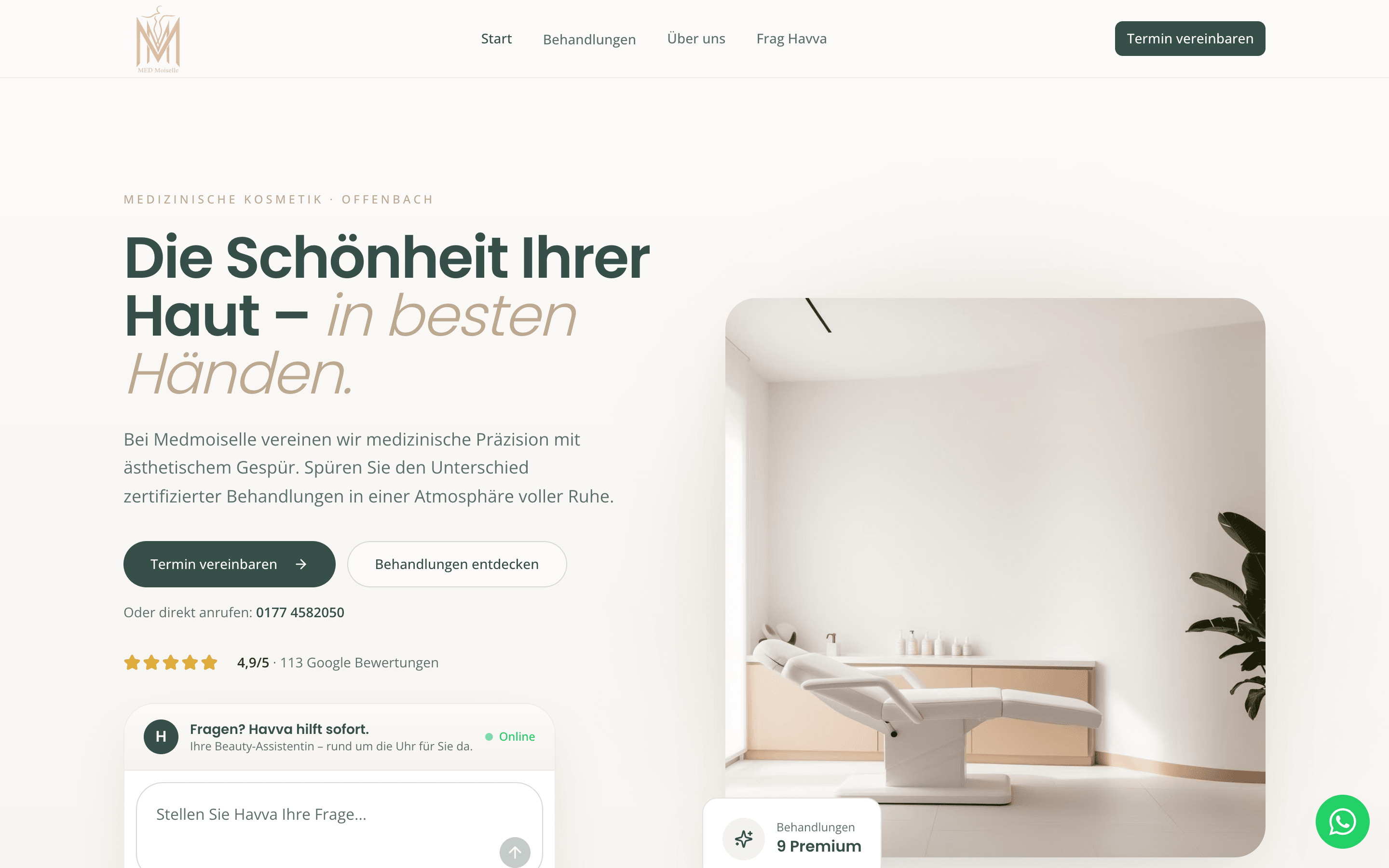 Screenshot von MED-Moiselle
